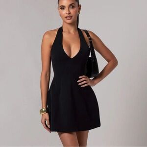 HEIRESS Black Mini dress size Small